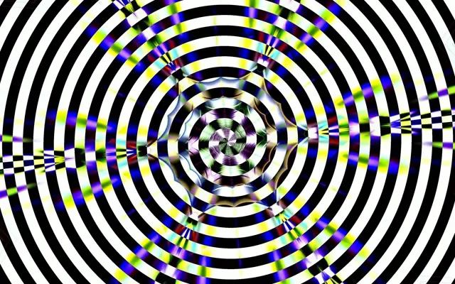 Concentric Neon Tunnel Screensaver 60fps | Widescreen VJ Loop