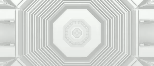 Samankeskinen Kahdeksankulma Neon Tunnel 21:9 Ultraleveä 60fps VJ Loop Näytönsuoja