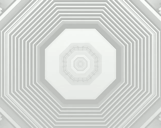 同心八邊形霓虹隧道 5:4 工業風 60fps VJLoops 螢幕保護程式