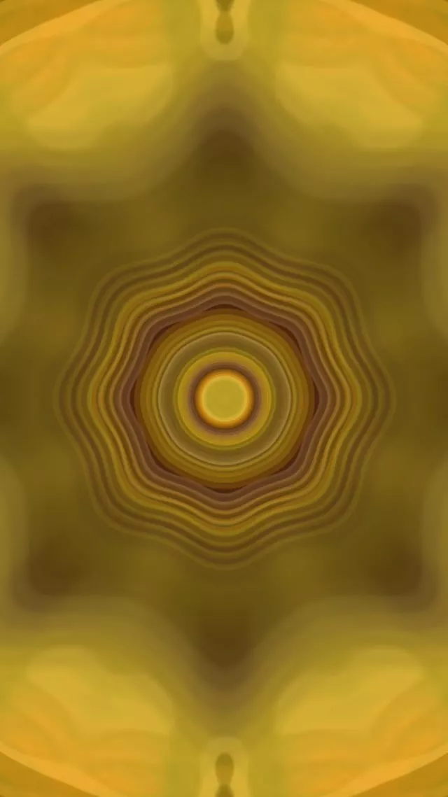 Concentric Yellow Neon Tunnel | 9:16 Reels | 60fps VJLoops Screensaver