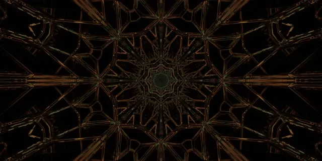 Vario Neon Tunelis Mandala Ekrano Užsklanda 2:1 Univisium 60fps VJ Loop