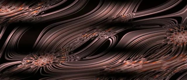 Copper Spiral Neon Tunnel VJ Loop 21:9 Ultrawide 60fps Screensaver