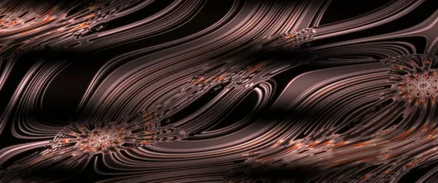 Copper Swirl Neon Tunnel 60fps Screensaver 2.39:1 Cinemascope VJ Loop