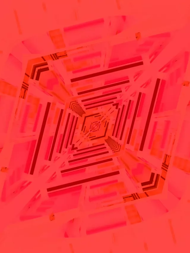 نفق نيون شبكة حلزونية أحمر VJ Loop 60fps حافظة شاشة 3:4 iPad Portrait