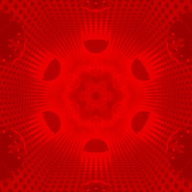 Vörös Neontunnel Csillag Kitörés Vj Loop 1:1 Négyzet 60fps Képernyővédő