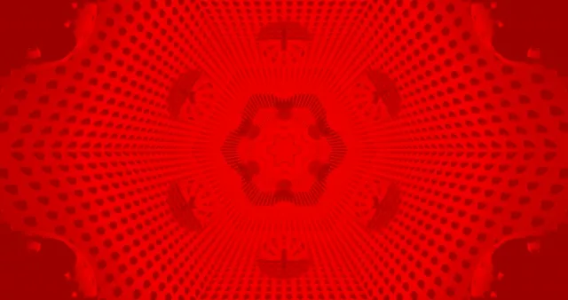 Karmiininpunainen Heksagon Tunneli Näytönsäästäjä 4K UHD 60fps Elävä Taustakuva PC