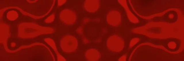Red Pulsating Circles Neon Tunnel 3:1 Triple Wide 60fps VJ Loop Screensaver