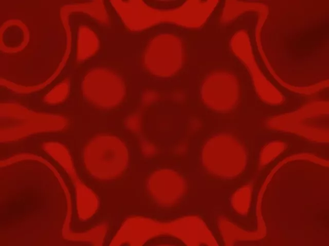 Pulsating Red Circle Neon Tunnel | 4:3 Classic 60fps VJ Loop Screensaver