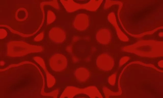 Red Pulsating Neon Tunnel 5:3 Wide 60fps VJ Loop Screensaver