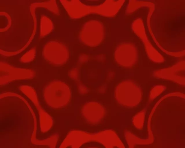 Red Pulsating Circles Neon Tunnel 5:4 Industrial 60fps VJ Loop Screensaver
