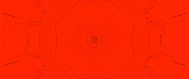 Red Octagon Neon Tunnel VJ Loop 2.39:1 Cinemascope 60fps Screensaver