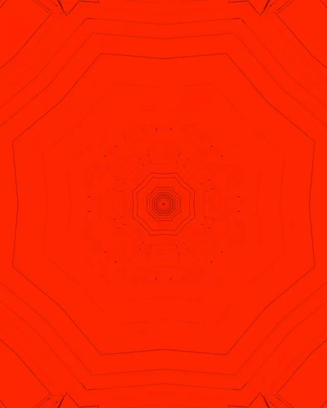 Pulsating Red Octagon Neon Tunnel 4:5 Instagram 60fps VJ Loop Screensaver