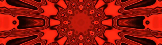 Червен Фрактал Калейдоскоп Неонов Тунел 32:9 Super Ultrawide 60fps Скрийнсейвър Vj Loop