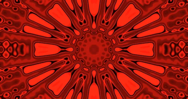 Karmiininpunainen Neon Tunneli Kukka 4K UHD 60fps näytönsäästäjä live taustakuva