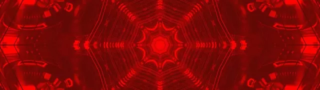 Túnel Neón Vermello Caleidoscopio VJ Loop 32:9 Super Ultraancho 60fps Protector de Pantalla