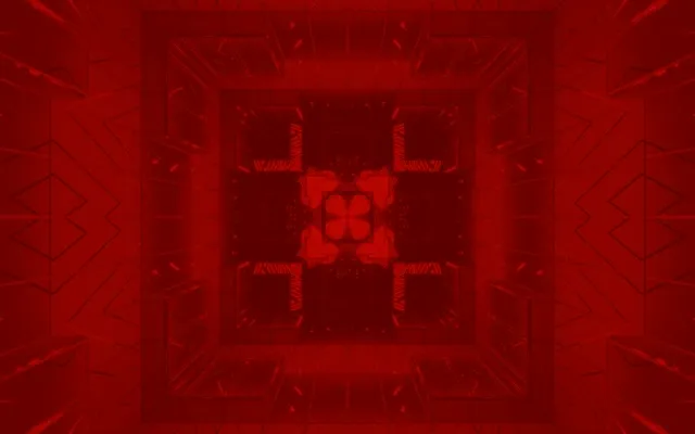 紅色霓虹隧道脈動網格 16:10 MacBook 60fps 螢幕保護程式 VJLoops