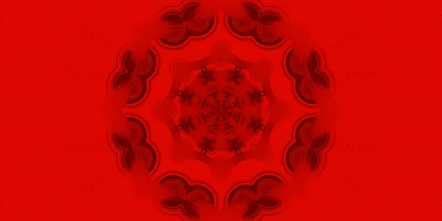 Červená Mandala Neon Tunel VJLoops 2:1 Univisium 60fps Šetrič Obrazovky