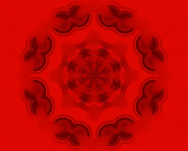 Punane Mandala Neoon Tunnel VJ Loop 5:4 industrial 60fps Ekraanisäästja