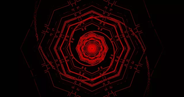 Crimson Neon Alagút Képernyővédő 4K UHD 60fps Motion Background