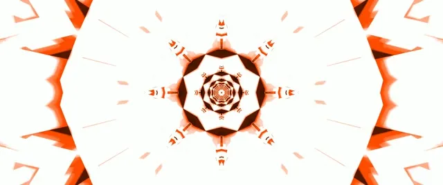 Crveni Kaleidoskop Neon Tunel 2.39:1 Cinemascope 60fps Čuvar Ekrana VJ Loop