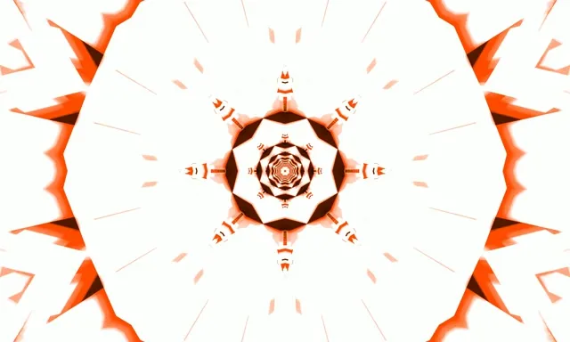 VJLoops Tunel Neon Explozii Stea Caleidoscop Roșu 5:3 wide 60fps Economizor Ecran