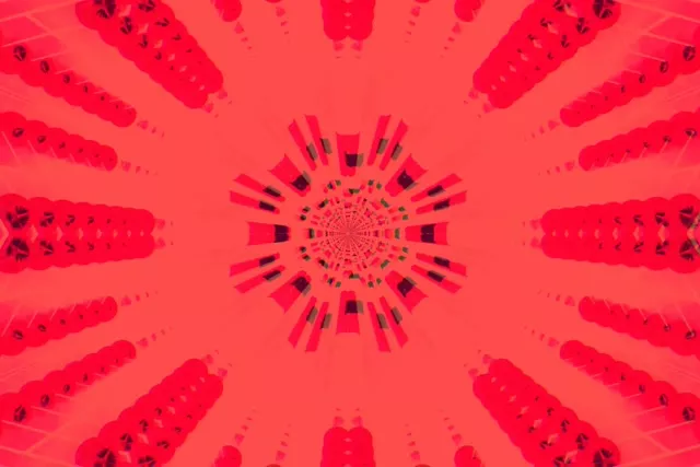 نفق نيون أحمر كاليدوسكوب انفجار VJ Loop 3:2 سطح 60fps حافظة الشاشة