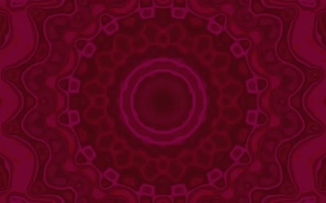 Magenta og lilla bølget mandala med koncentriske neon-cirkler, der skaber abstrakt tunneleffekt, VJ-bevægelsesløkke