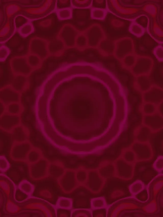 Mandala Valuri Magenta Tunel Neon VJ Loop 3:4 iPad Portrait 60fps Screensaver