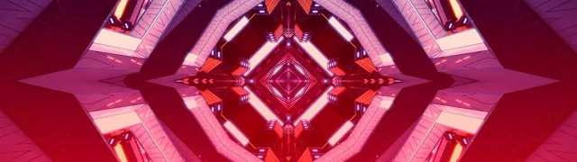 Dearg Diamond Kaleidoscope Sruth Soilsithe Vj Loop 32:9 Super Ultrawide 60fps Screensaver