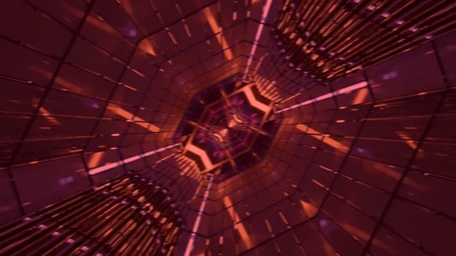 Crimson Sci-Fi Tunnel näytönsäästäjä 4K UHD 60fps Live Wallpaper