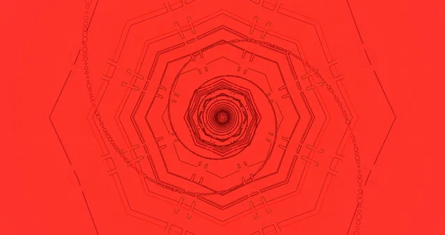 Karmosin Tunnel Pauseskærm PC 4K UHD 60fps Bevægelse Baggrund