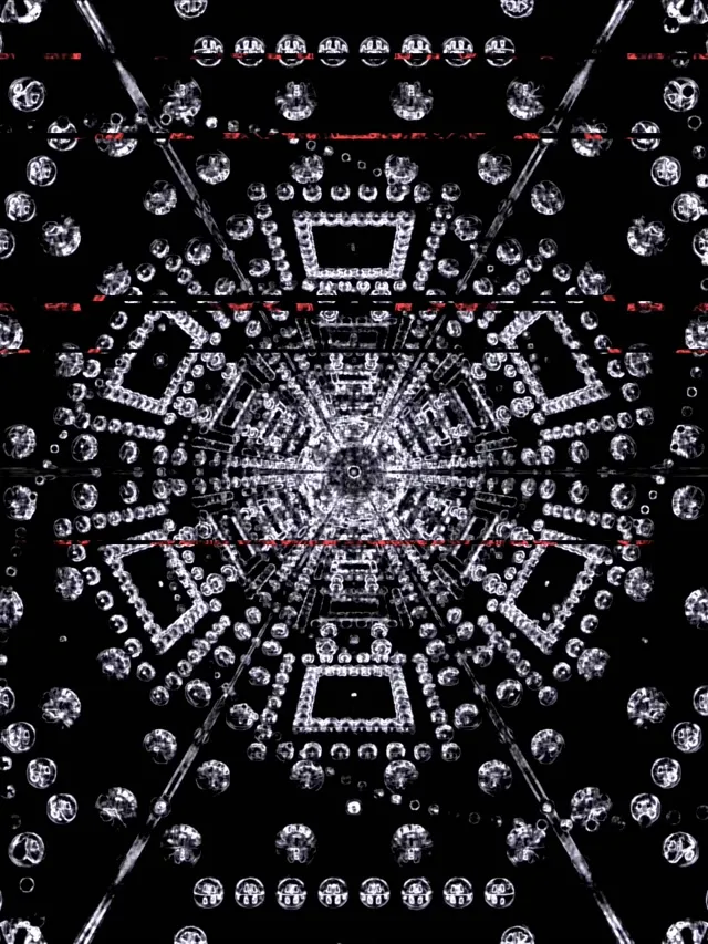 霓虹隧道碎形六角 VJ Loop 3:4 iPad 直式 60fps 螢幕保護程式