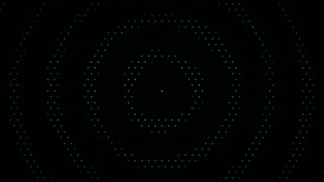 Cyan Diamond Particles Abstract Motion Graphics 4K