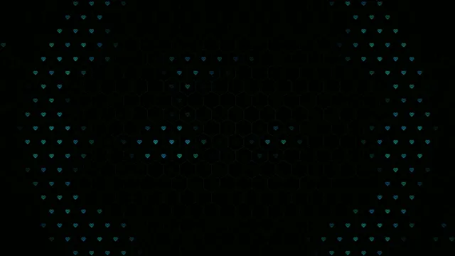 Cyan hearts floating 4K UHD widescreen motion background loop