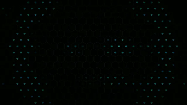 Cyan neon hearts 4K animation loop for video backgrounds