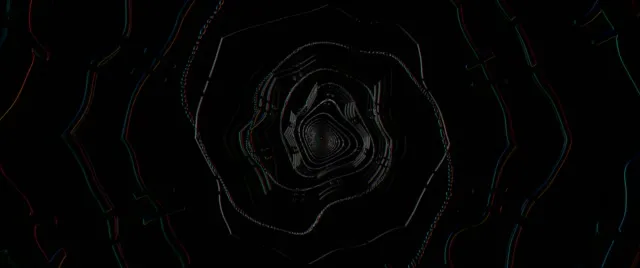 Cyber Tunnel | Blue Black Rings 60fps