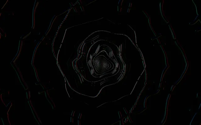 Cyber Tunnel VJ Loop | Abstract Rings 60fps