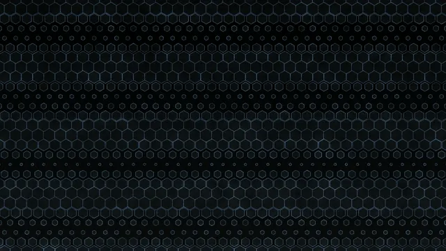 Dark Blue Hexagonal Grid Abstract Motion Background