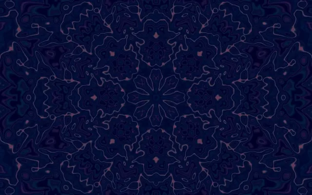 Tunnel ya Neon Mandala VJLoops 16:10 MacBook 60fps Hifadhi Skrini Buluu Kaleidoscope