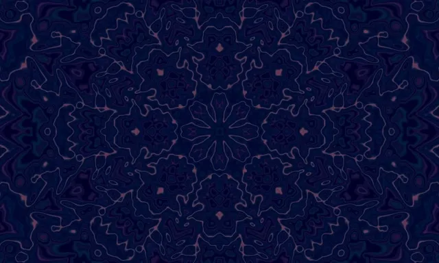 नीयॉन टनल मंडला डार्क ब्लू कैलिडोस्कोप VJ Loop 5:3 वाइड 60fps स्क्रीनसेवर