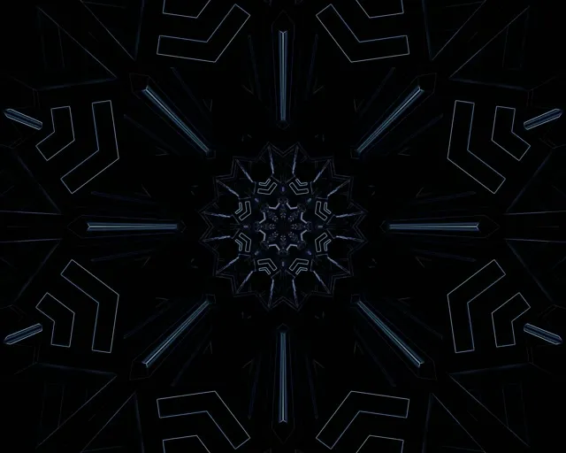 Tollán Neon Fractal Calóg Shneachta VJLoops 5:4 Industrial 60fps Scáileán Coimeádaí