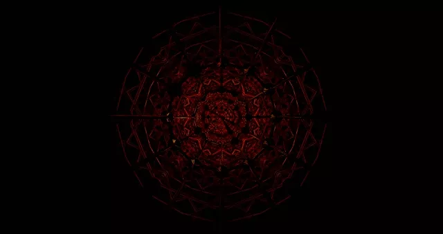 Dark Crimson Fractal Neon Tunnel 4K uhd 60fps screensaver live wallpaper