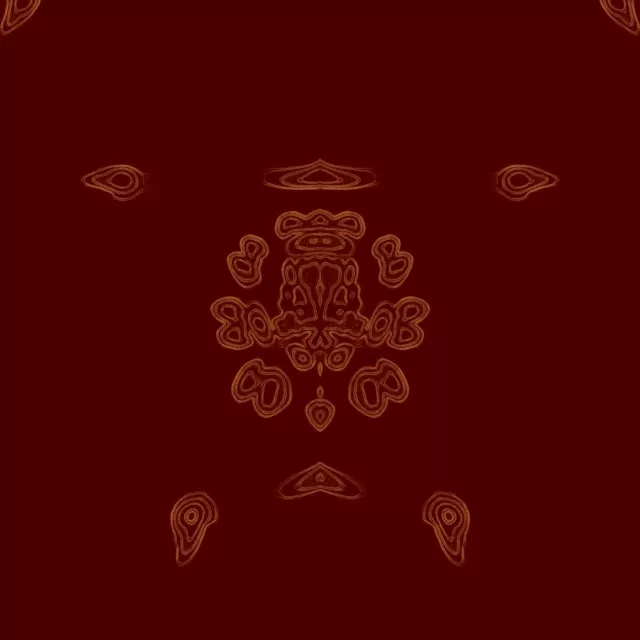 Neon Tunnel Karmiinpunane Mandala Kaleidoskoop VJLoops 1:1 Ruut 60fps Ekraanisäästja