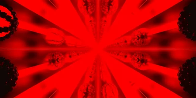 碎形皇冠霓虹燈隧道 VJ Loop 2:1 Univisium 60fps 螢幕保護程式