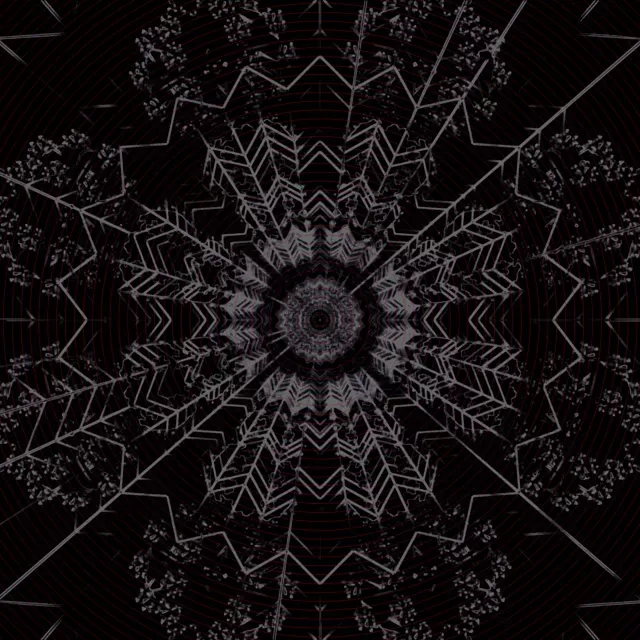 Sötét Fraktál Kaleidoszkóp Neon Alagút VJLoops 1:1 Négyzet 60fps Képernyővédő