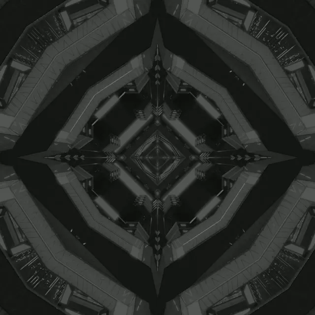 Neon Alagút Sötét Kaleidoszkóp Gyémánt VJLoops 1:1 Négyzet 60fps Képernyővédő