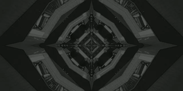 Túnel de Neón Oscuro Caleidoscopio Diamante VJLoops 2:1 Univisium 60fps Salvapantallas