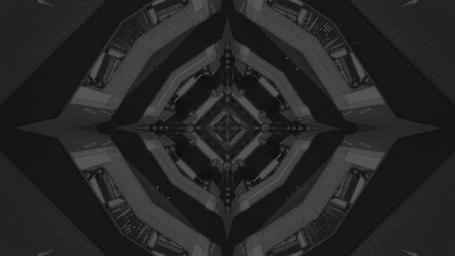 Dunkler Geometrischer Neon Tunnel Screensaver 4K UHD 60fps VJ Loop