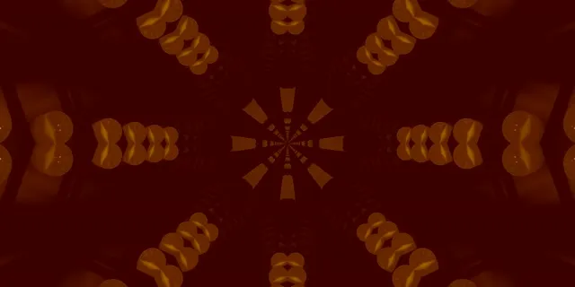 Neon Tunel Jantarna Kaleidoskop Eksplozija VJ Loop 2:1 Univisium 60fps Čuvar Ekrana