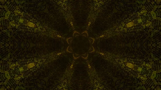 تونل نئون طلایی تیره محافظ صفحه 4K UHD 60fps VJ Loop